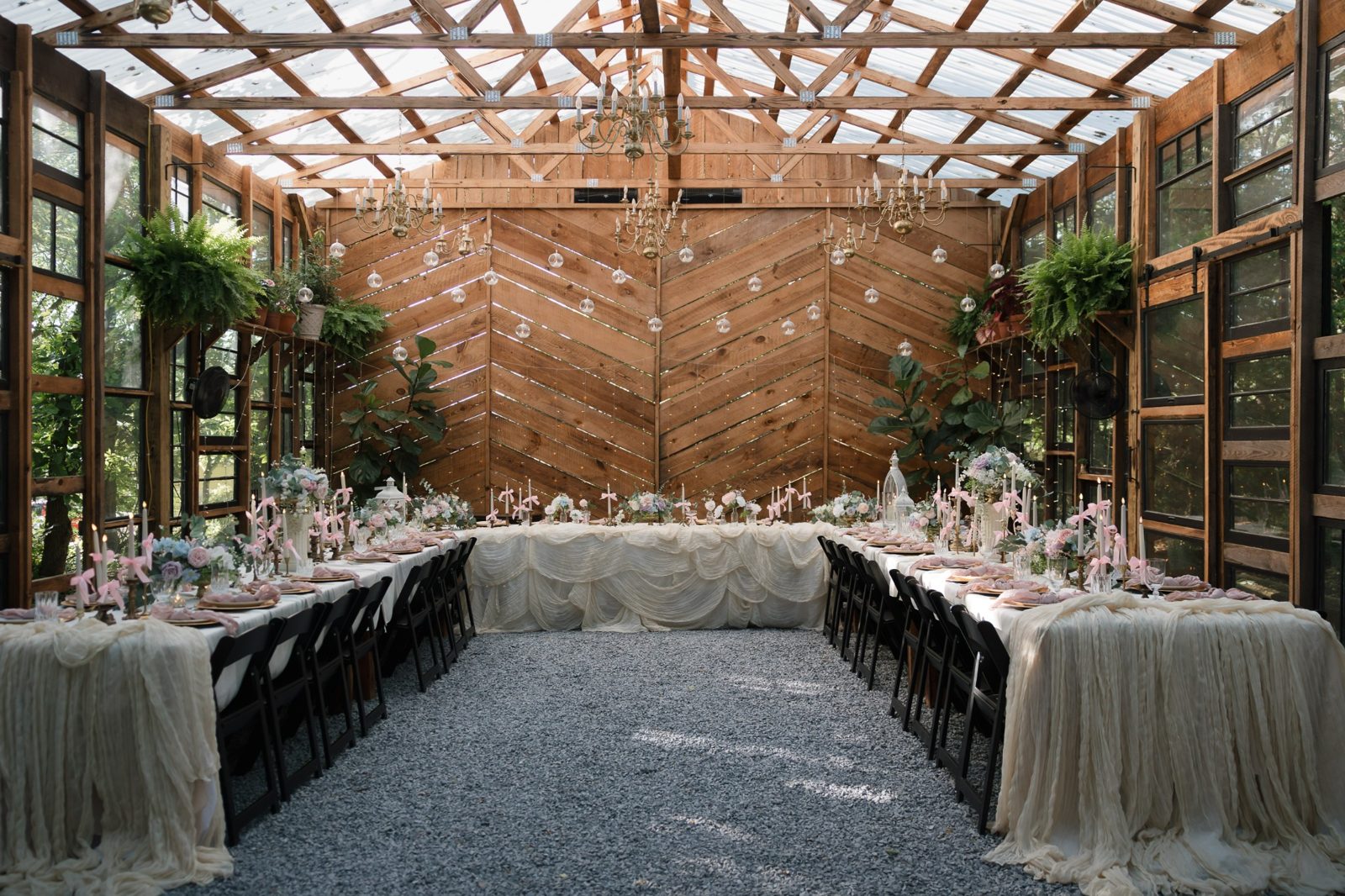 Outdoor ceremony with guests